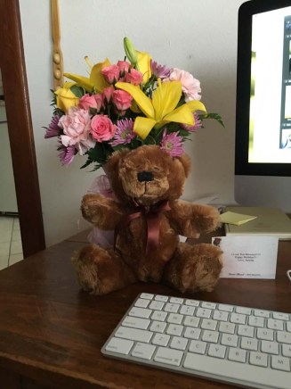 birthday flowers from Jericha