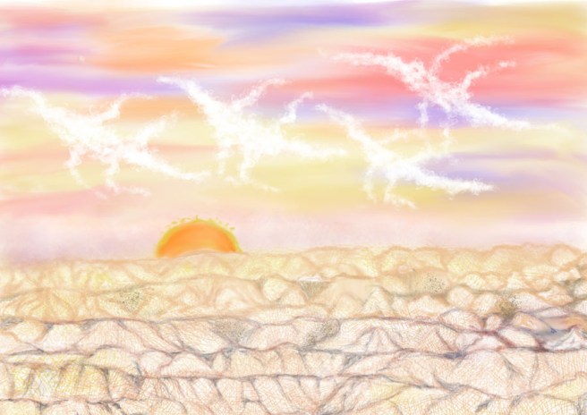 west mesa weird sunset