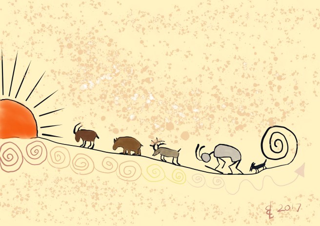 Petroglyphs_Into_Sunset