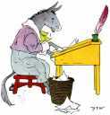 writing donkey
